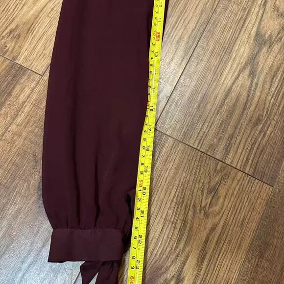 RW&CO. TIE-NECK CHIFFON BLOUSE fits(M/S) - Picture 12 of 14